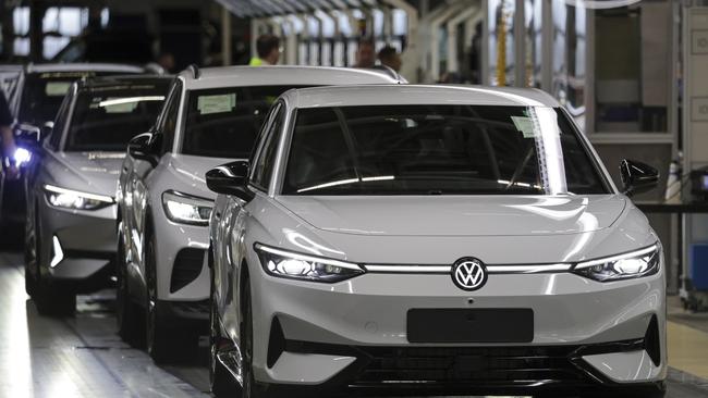 Germany’s automotive bosses, including Volkswagen, are paying the price for their assumptions about electric vehicles. Picture: Getty Images