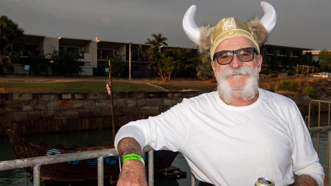 Casey Gilbert at the 2024 Dinah Beach Viking Funeral. Picture: Pema Tamang Pakhrin