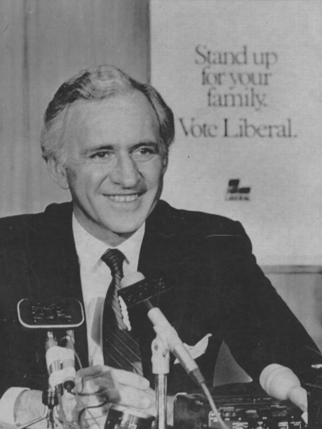 In 1984 Bob Hawke’s Labor was way in front of his Liberal opponents led by Andrew Peacock (pictured).