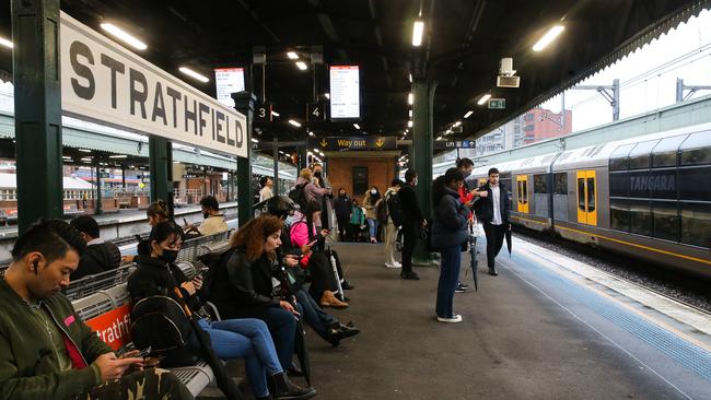 About 70 per cent of Sydney’s train fleet is not running on Wednesday. Picture: NCA NewsWire / Gaye Gerard