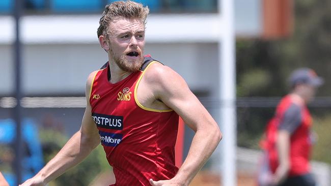 Hugh Greenwood at Gold Coast training. Picture: Glenn Hampson