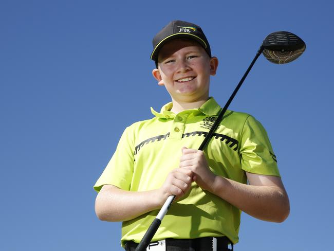 Junior Sport Stars. Pictured is Blake Hodges who won the Sydney West Golf Tournament beating all kids up to year 6. Blake is currently in year 4.