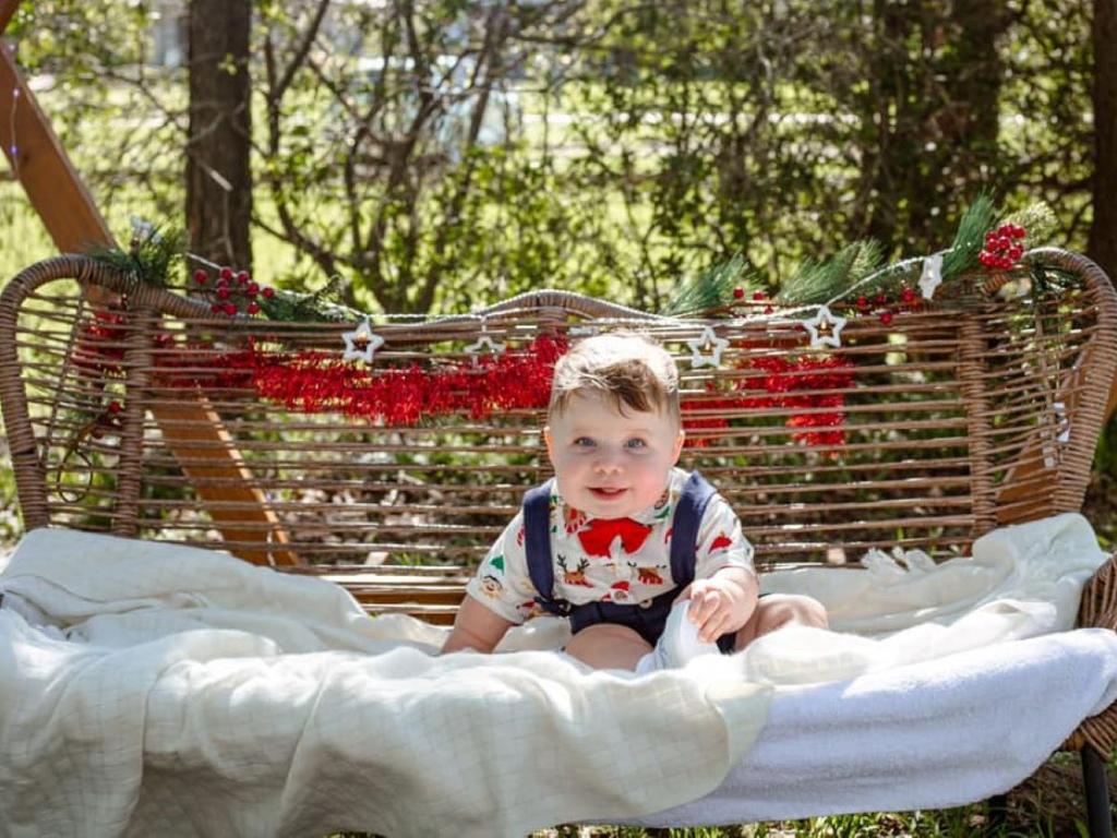 Nine-month-old Huxley has tied in first place for the Lockyer Valley's cutest baby of 2024.