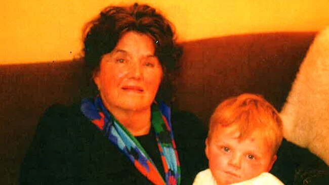 Marjorie Welsh with her grandson. Picture: Supplied