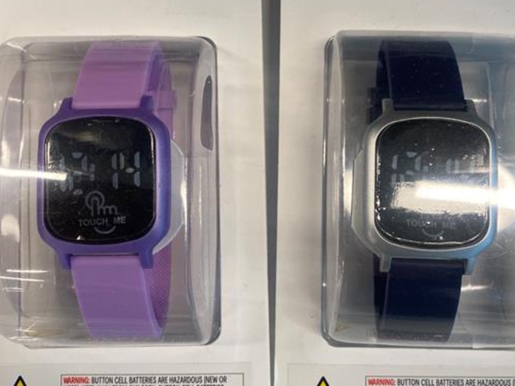 The consumer watchdog has issued an urgent recall warning for these watches. Picture: Supplied