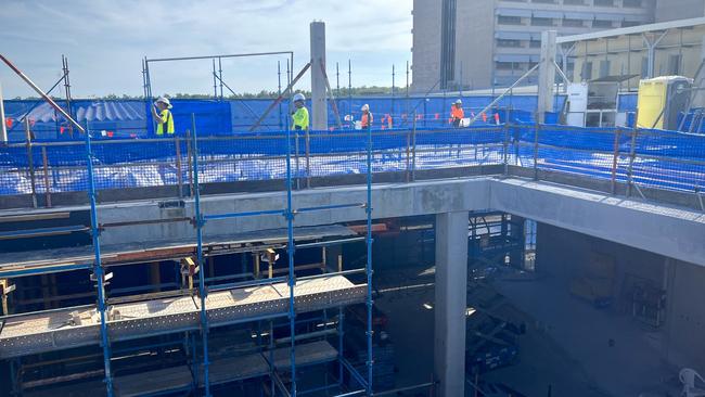 The NT government has committed $16m a year to operate a 24-bed mental health unit under construction at the Royal Darwin Hospital. Picture: Fia Walsh.