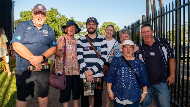 Cats supporter at the Gold Coast Suns vs Geelong Cats Round 10 AFL match at TIO Stadium. Picture: Pema Tamang Pakhrin