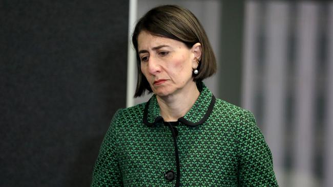 Gladys Berejiklian has apologised for several breaches of safety protocols. Picture: Damian Shaw