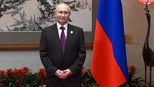 Russia's President Vladimir Putin before a meeting with Mongolian President on the sidelines of the Third Belt and Road Forum in Beijing on October 17, 2023. Picture: Sergei Guneyev/AFP