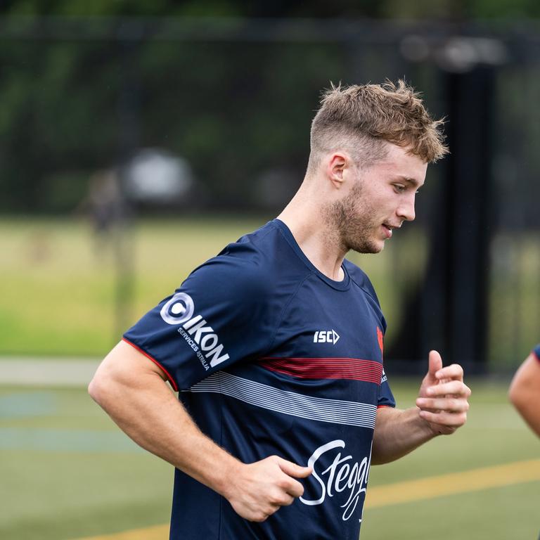 Sam Walker during Roosters training Source: Roosters Digital