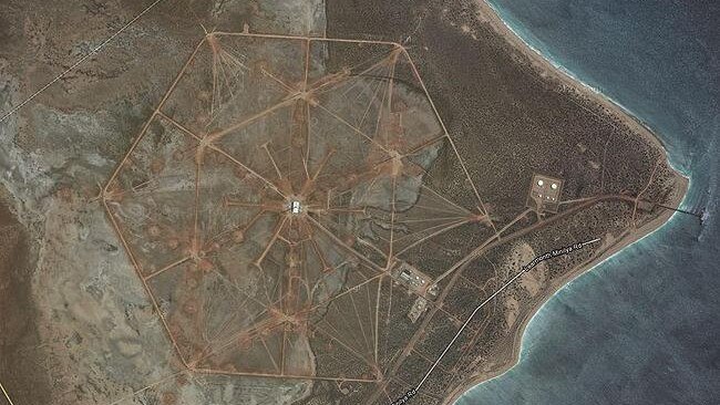 The sensitive Harold E. Holt Naval Communications facility at North West Cape, WA. Source: Google Earth