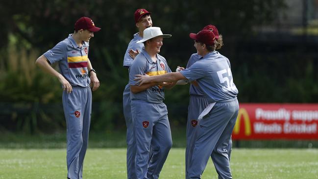 A flurry of late wickets from Stockton sent the game down to the wire. Picture: Michael Gorton