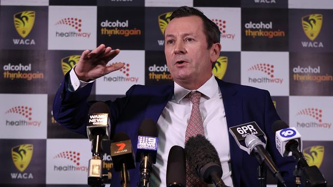 WA Premier Mark McGowan has consistently said that border restrictions would only be lifted when vaccination rates hit an unspecified level above 80 per cent.