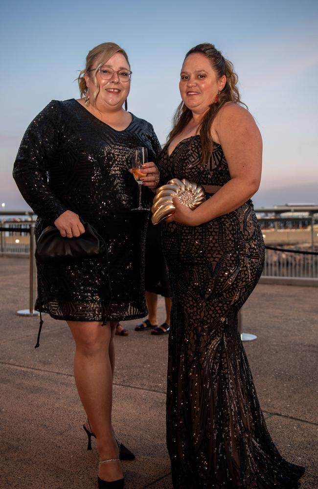 Cc and Sarah at the 2024 NAIDOC Ball at the Darwin Convention Centre. Picture: Pema Tamang Pakhrin