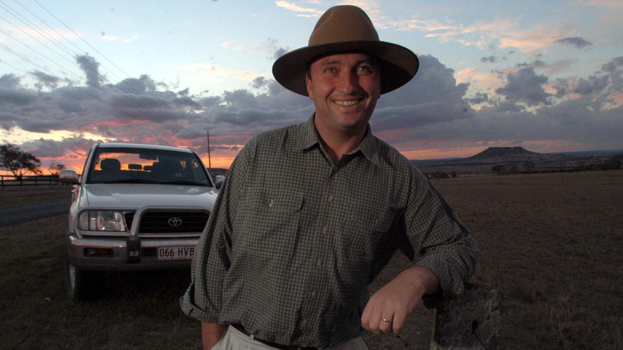 Australian MP Barnaby Joyce in his trademark hat.