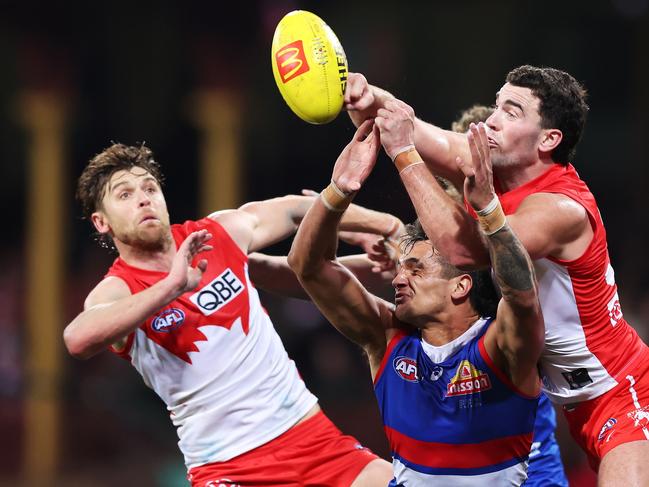 McCartin established himself as the Swans’ most important defender by season’s end. Picture: Matt King/AFL Photos/via Getty Images