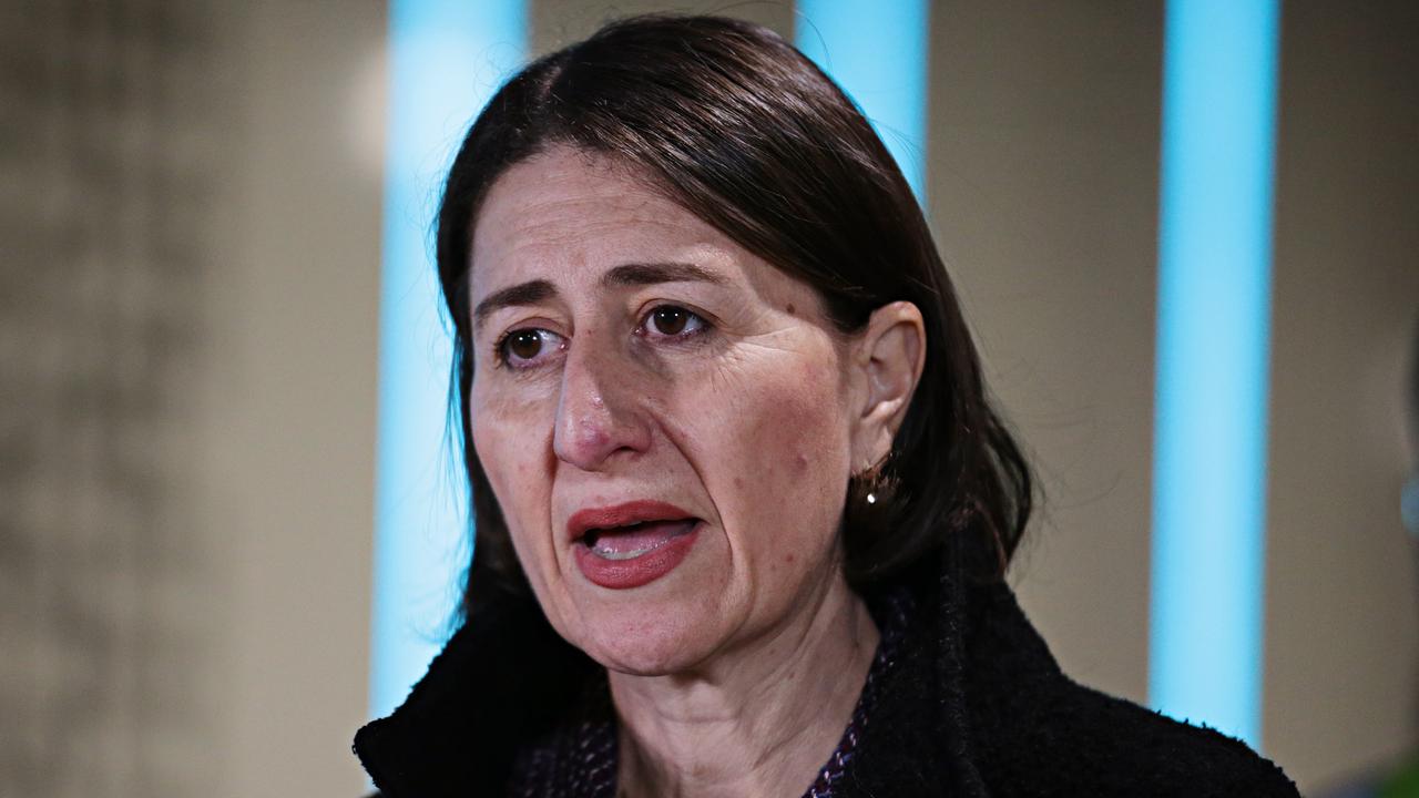 NSW Premier Gladys Berejiklian has warned NSW residents not to allow Victorians coming from Melbourne’s virus hot spots into their homes. Picture: NCA NewsWire/Adam Yip