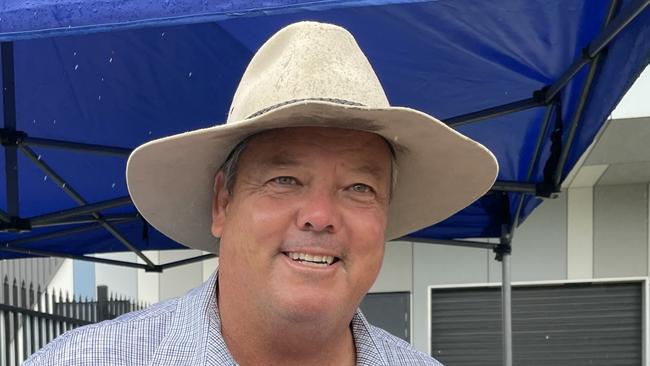 Dawson MP Andrew Willcox on election day. Picture: Fergus Gregg