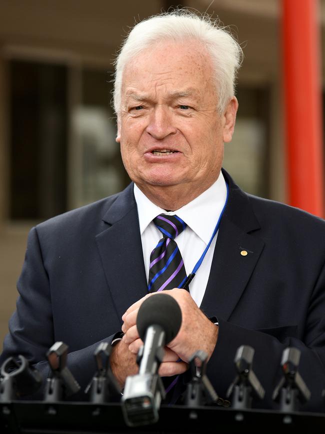 Blacktown City Mayor Tony Bleasdale speaks to the media. Picture: NCA NewsWire/Bianca De Marchi