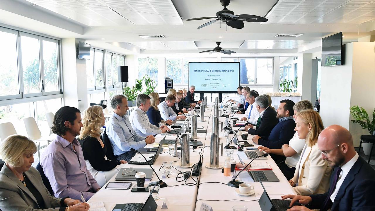 A Brisbane 2032 organising committee board meeting was held on the Sunshine Coast on August 7, 2022. Picture: Patrick Woods.