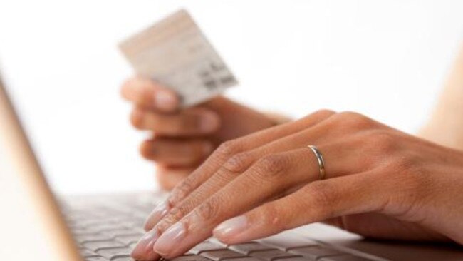 Woman's Hands with Keyboard and Credit Card