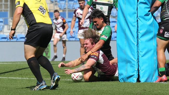 Gold Coast Rugby League Grand Finals held at CBUS Stadium at Robina. Under 20s Burleigh Vs Helensvale. Pic Mike Batterham