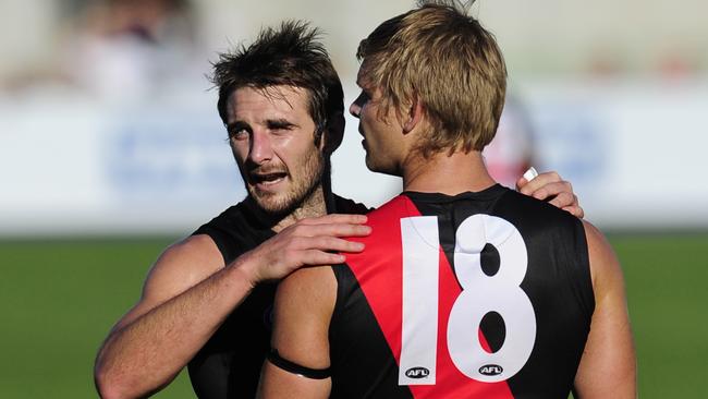 Michael Hurley says his former captain Jobe Watson inspires him as a leader today.