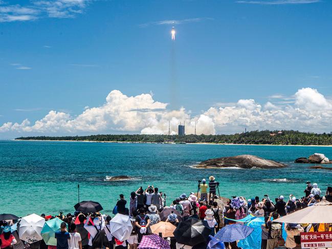 A Long March-5 rocket lifts off from southern China on July 23, 2020. Picture: STR/AFP