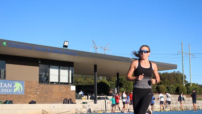 Jaz Hedgeland runs at Somerset College which has been recognised as a training venue of the Triathlon Australia Gold Coast Performance Centre. Pic: Supplied.