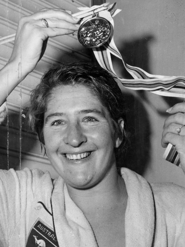 Aussie swimmer Dawn Fraser.