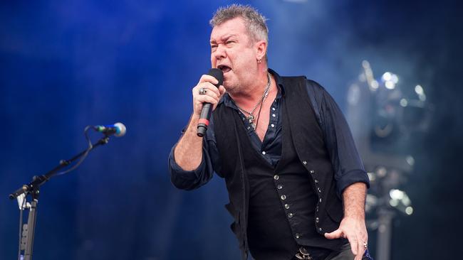 LONDON, UNITED KINGDOM - JULY 13: Jimmy Barnes of Australian hard rock band Cold Chisel performing live onstage at Hard Rock Calling Festival, July 13, 2012. (Photo by Kevin Nixon/Classic Rock Magazine/Future Publishing via Getty Images)