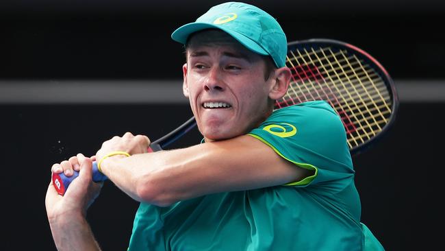 Alex De Minaur has worked with Australia’s Davis Cup team over the last 12 months.