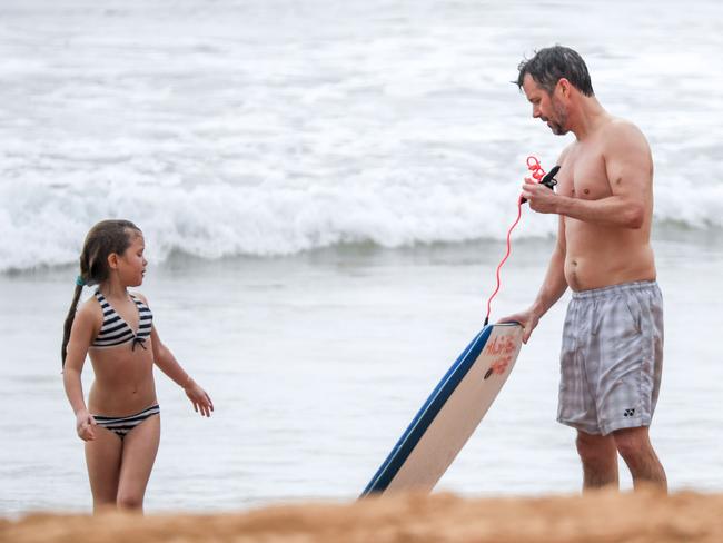 Princess Mary and her royal family hit Sydney’s Palm Beach for a dip before they head to Tasmania for an Aussie Christmas. Picture: Media Mode