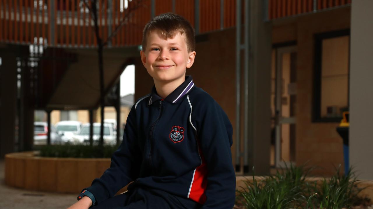 Prime Minister's Spelling Bee reigning national champion in the Green category (Years 3-4) Samuel Wright, 9, hails from Providence Christian College in Perth. Picture: Philip Gostelow