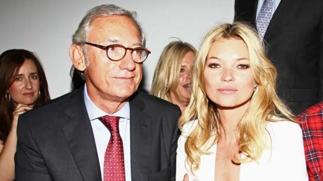 Andic pictured with British supermodel Kate Moss. Picture: Getty Images