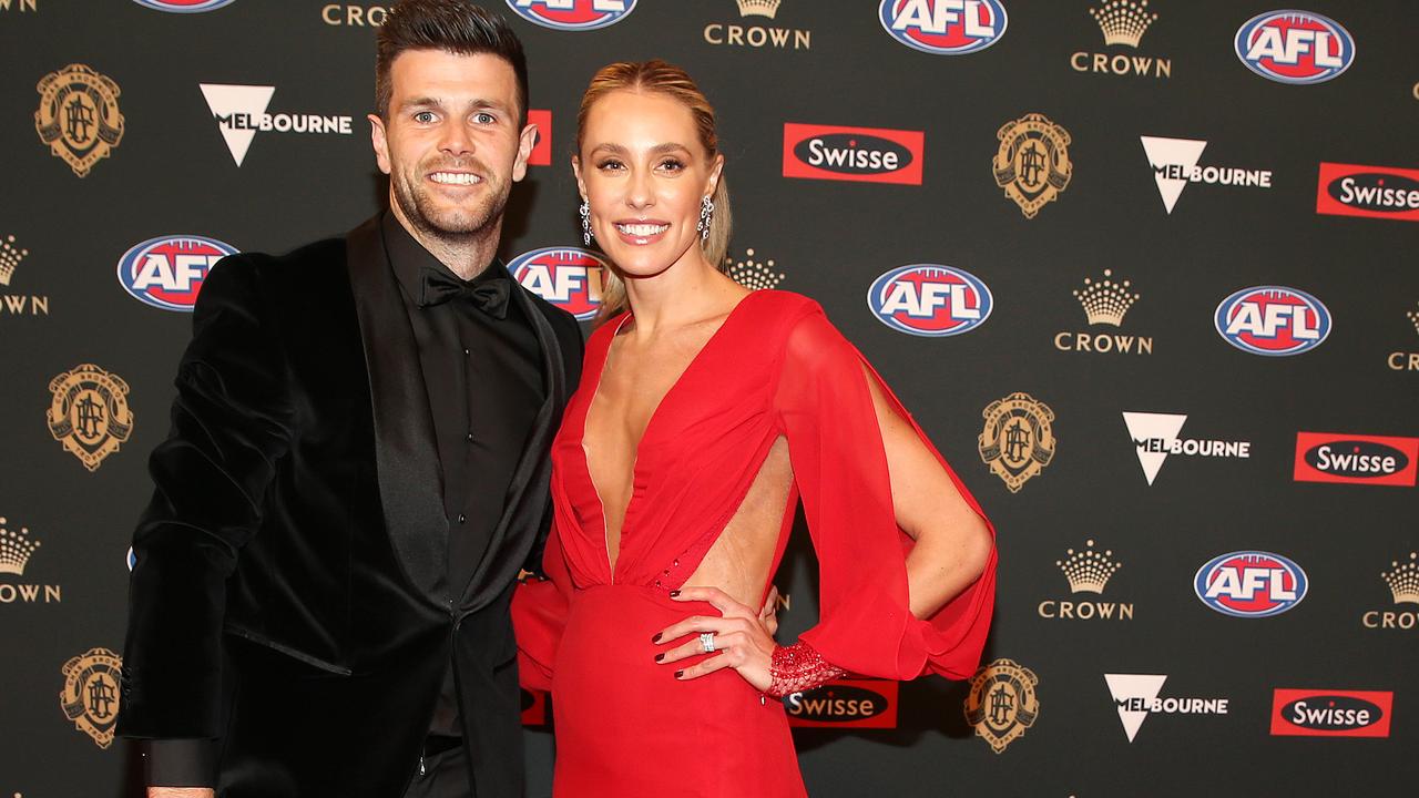 2018 Brownlow Medal. Red Carpet. Richmond's Trent Cotchin and wife Brooke . Pic: Michael Klein