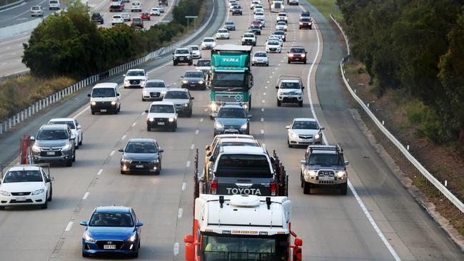 M1 traffic.Traffic congestion near IKEA and Coomera on the Pacific Motorway M1.Picture: NIGEL HALLETT