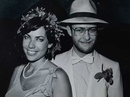 Kim Williams with former wife Kathy Lette. Picture: Supplied