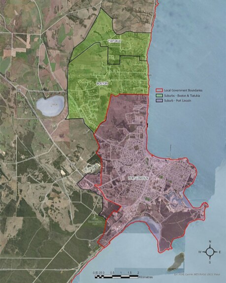 Map of proposed boundary changes.