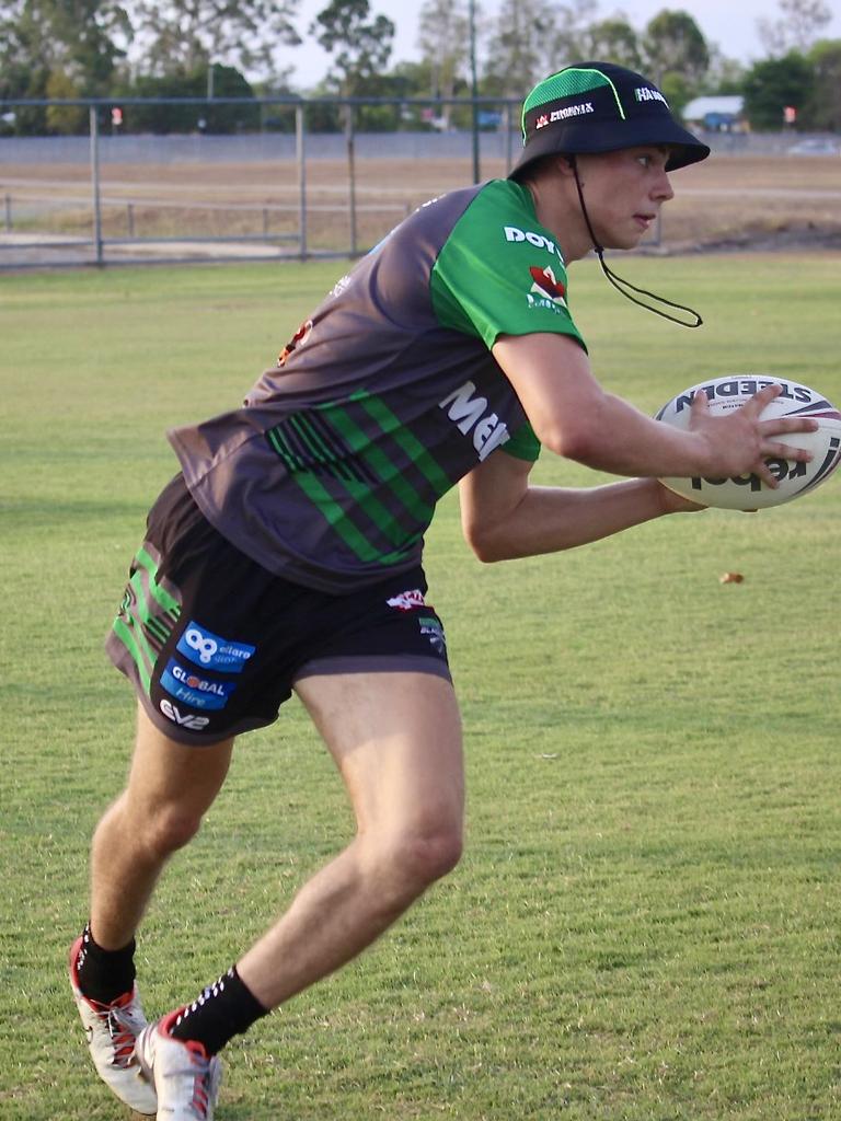 English Blackhawks recruit Pat Irwin during the 2025 Queensland Cup pre-season. Picture: Nathan Ferguson / Blackhawks Media