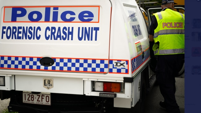 A man has been killed in a crash while riding an electric scooter north of Brisbane. Picture: QLD Police.