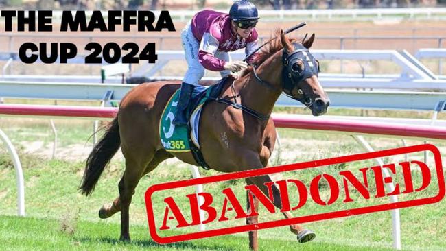 The Maffra Cup has been cancelled due to the racecourse enduring more than 42mm of rain overnight.