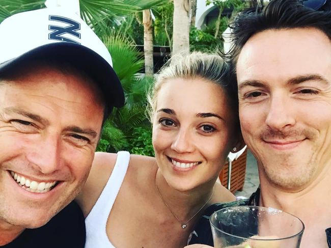 Karl Stefanovic, Jasmine Yarbrough and Tim Blackwell Picture: @tblack81/Instagram 