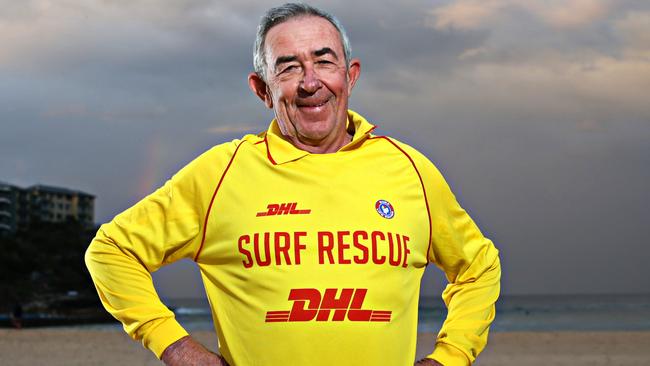 Volunteer Queenscliff Surf Lifesaver Barry Antella OAM at Queenscliff beach. Picture: Adam Yip/ Manly Daily