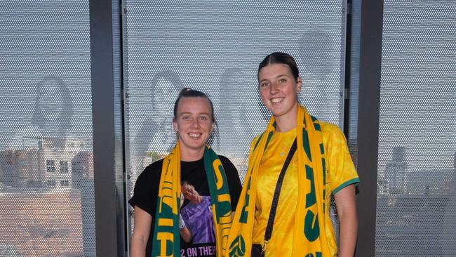 Fans ahead of the World Cup Matilda's v Sweden match at Suncorp Stadium. Photo - Stephen Archer