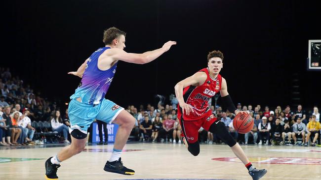 NBA rookie of the year LaMelo Ball played with the Hawks in the NBL (Photo by Anthony Au-Yeung/Getty Images)