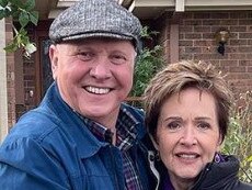 Alan Fletcher and Jackie Woodburne play Karl and Susan Kennedy on Neighbours. Picture: Instagram