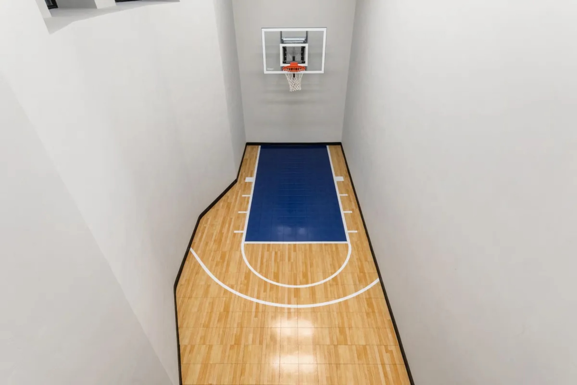 indoor basketball court in a house