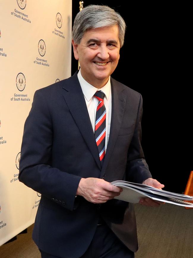 Treasurer Rob Lucas will hand down the State Budget on Tuesday. Picture: AAP / Kelly Barnes