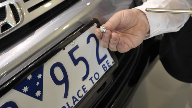 Leading Sen-Constable Carla Reardon is urging drivers to fit one way screws to their number plates.